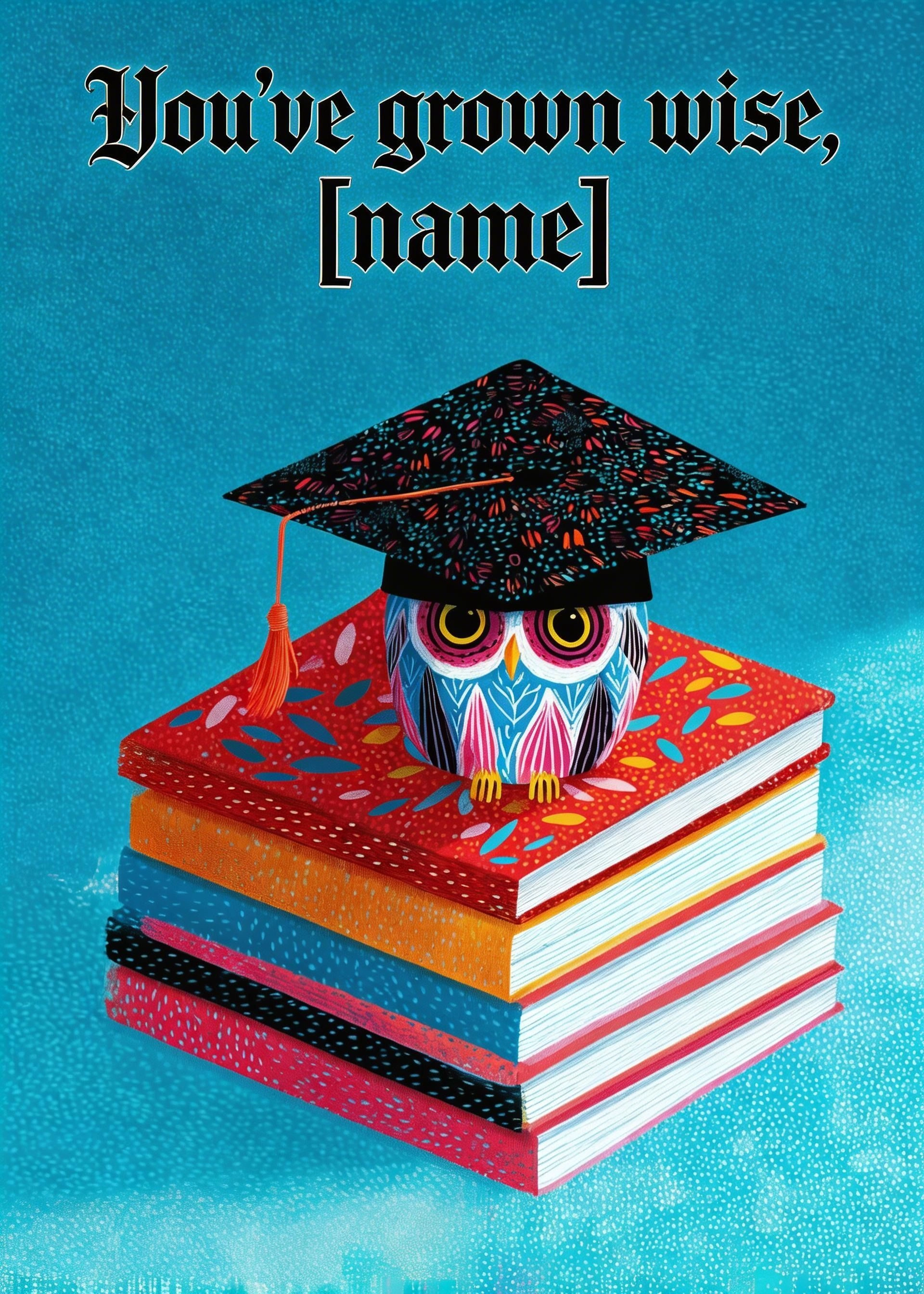 Graduation card: Owl 4
