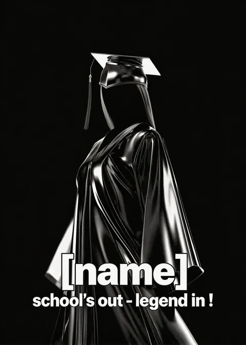 Graduation card: School's out 3