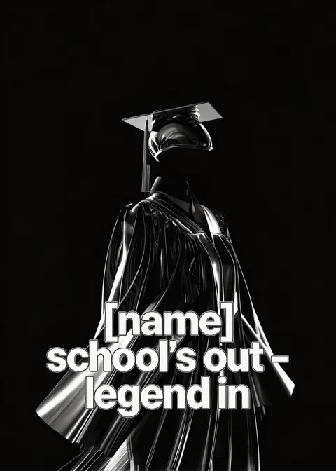 Graduation card: School's out 6