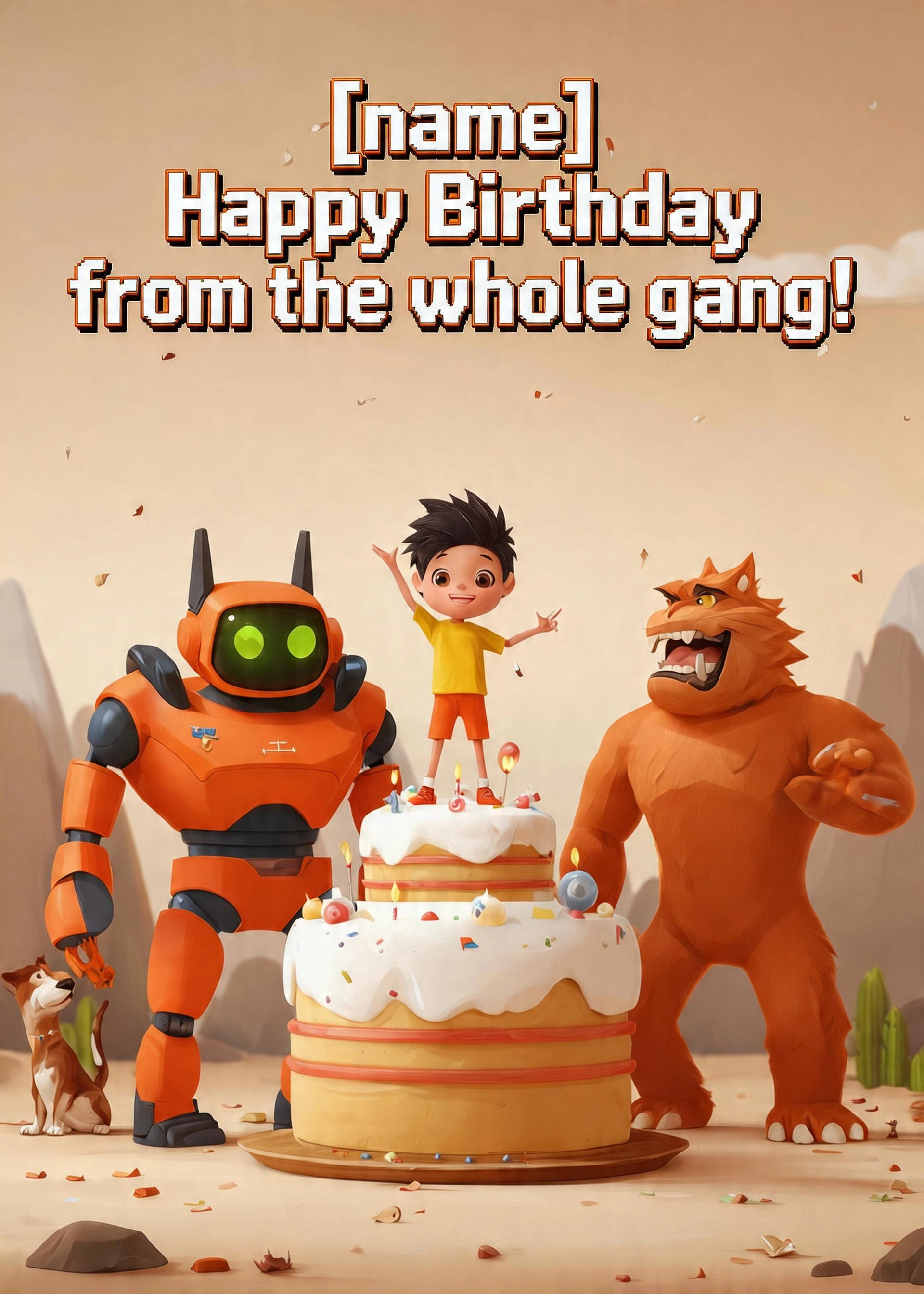 Birthday card: gang 1
