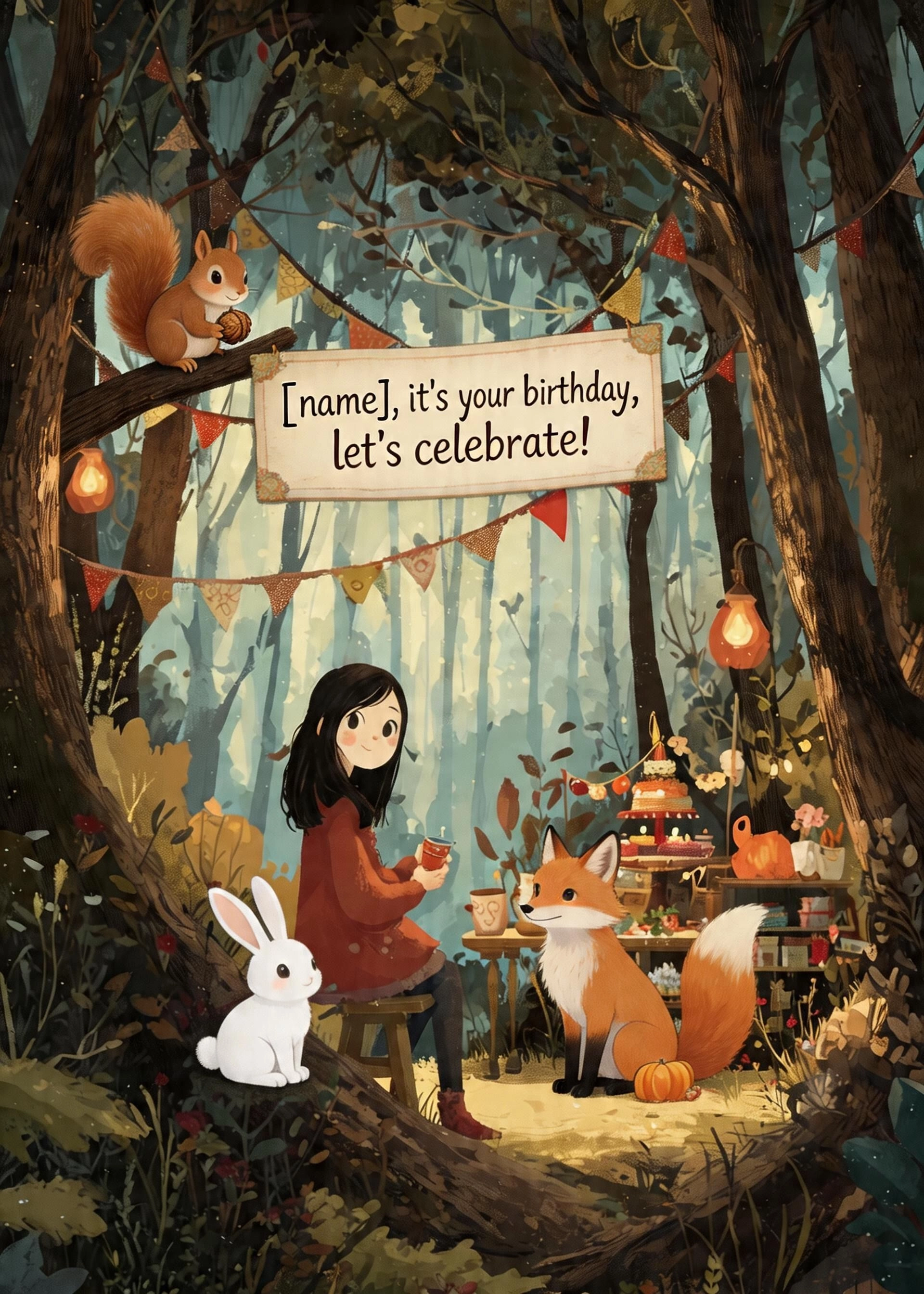 Birthday card: celebrate