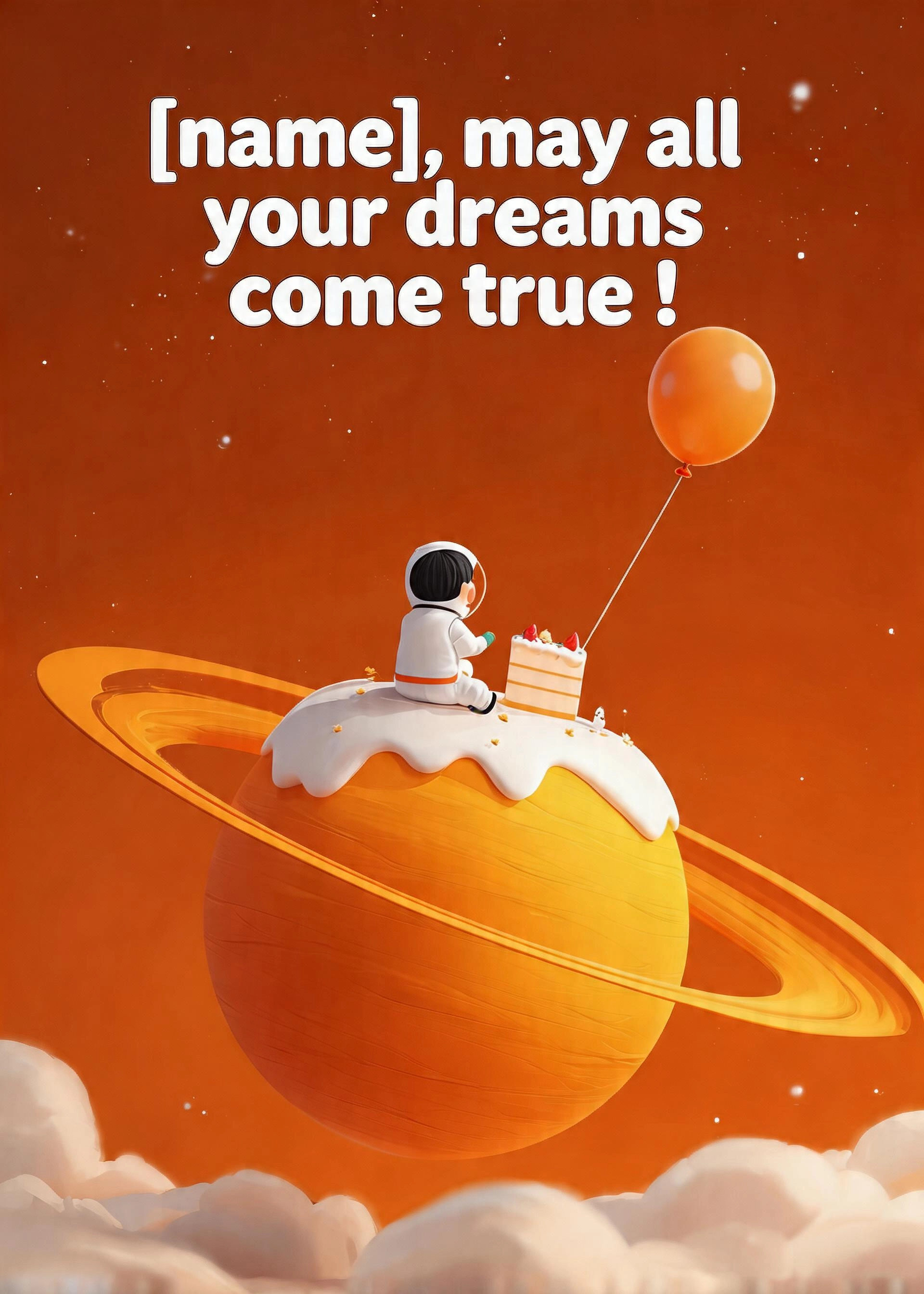 Birthday card: Dreams