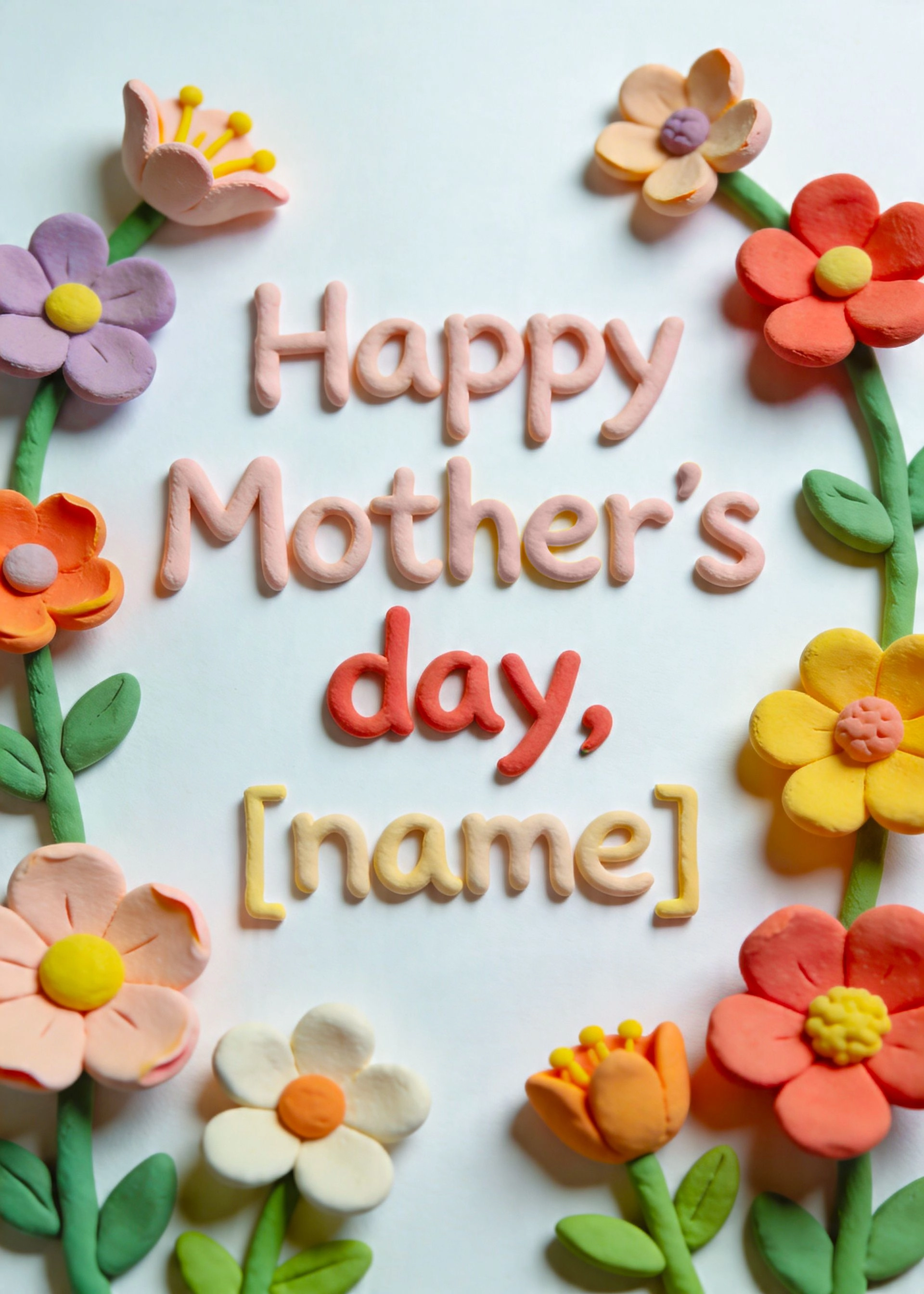 Mother's day card: Happy mother's day