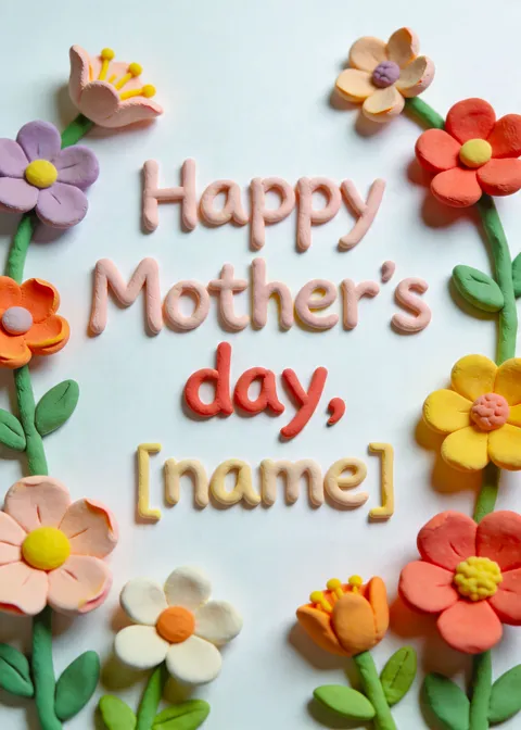 Mother's day card: Happy mother's day