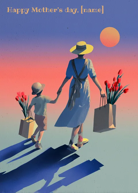 Mother's day card: Happy mother's day 7