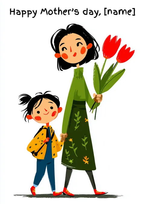 Mother's day card: Happy mother's day 8