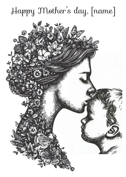 Mother's day card: Happy mother's day 12