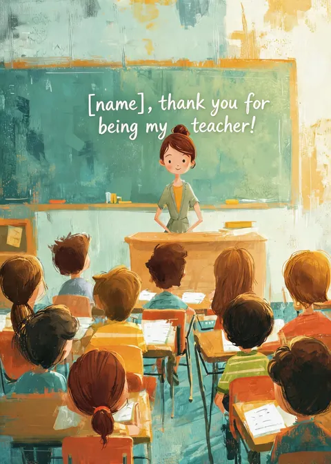 Teacher card: Classroom