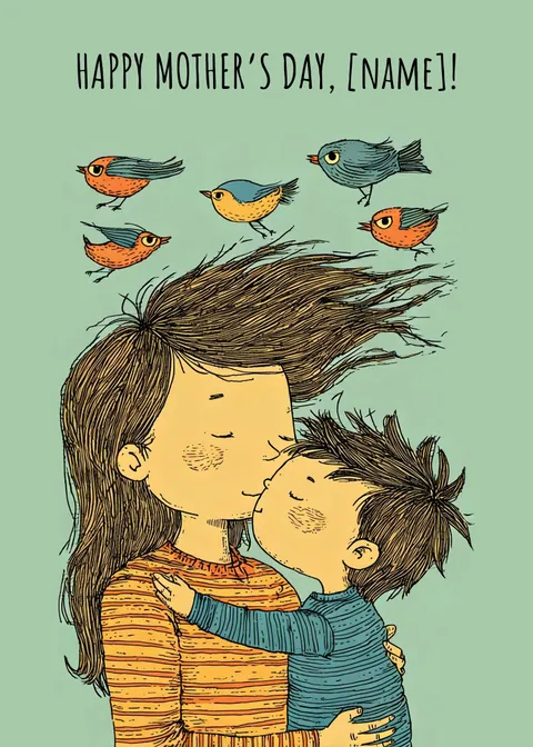 Mother's day card: Happy mother's day 21