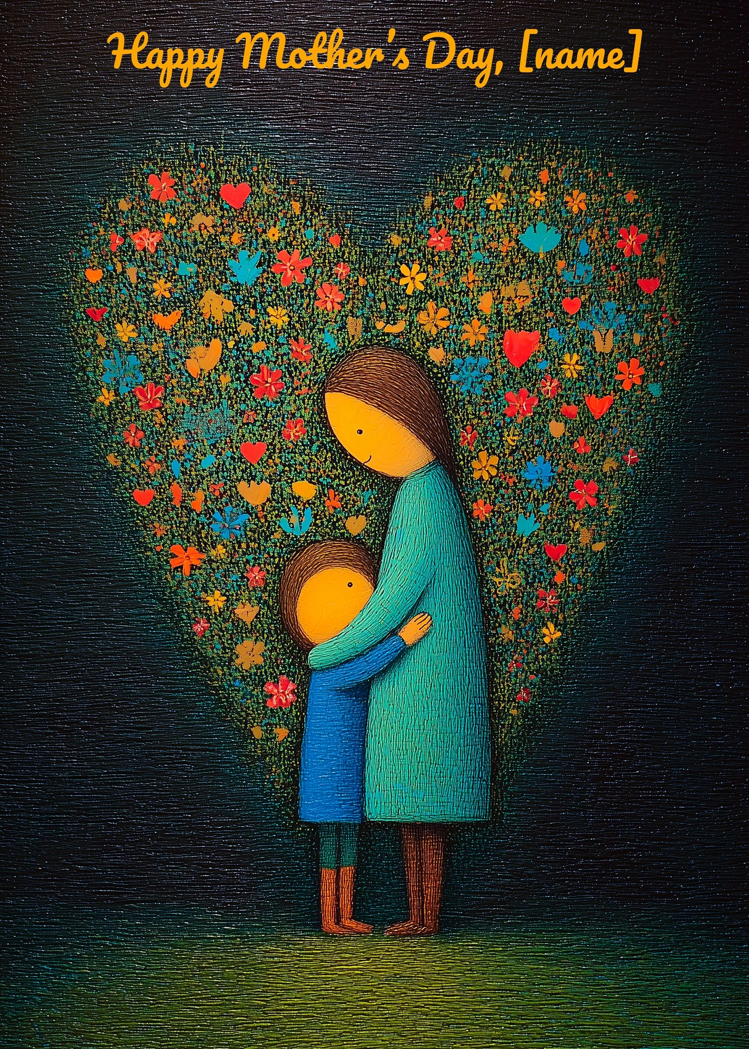 Mother's day card: Happy mother's day 25