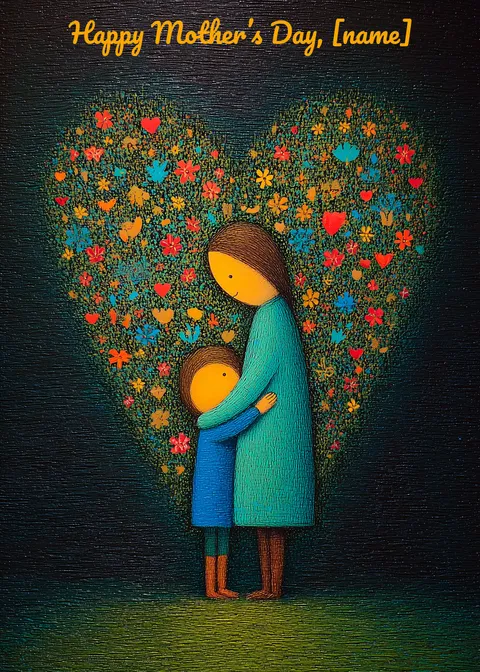 Mother's day card: Happy mother's day 25