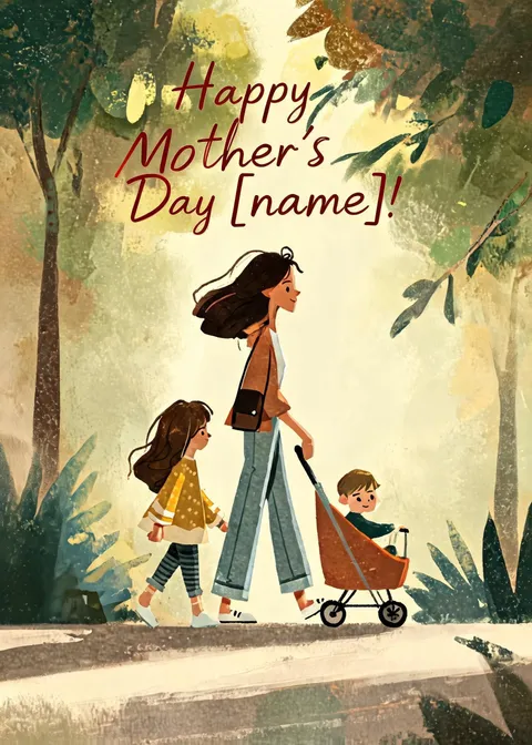 Mother's day card: Happy mother's day 30