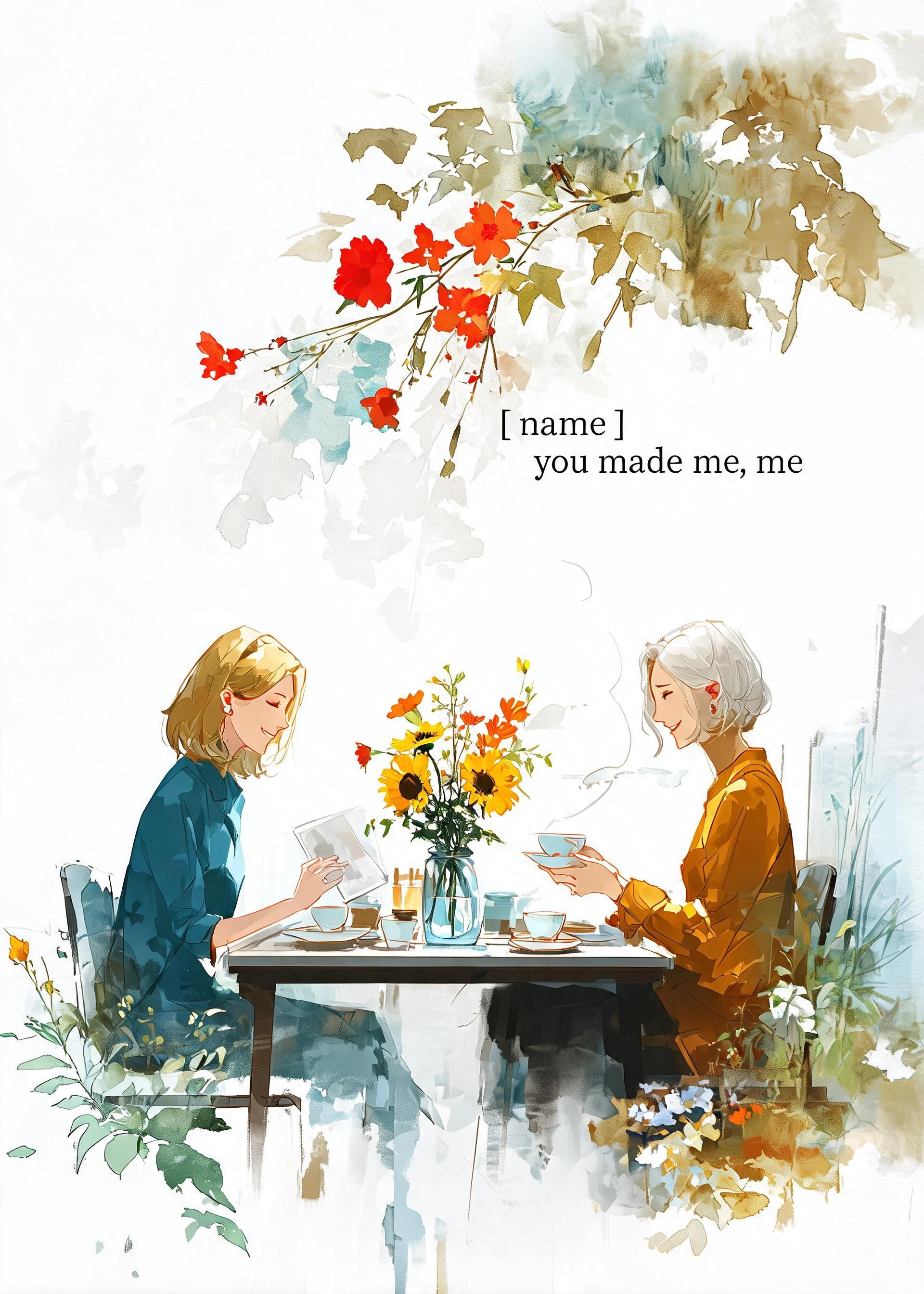 Mother's day card: You made me, me