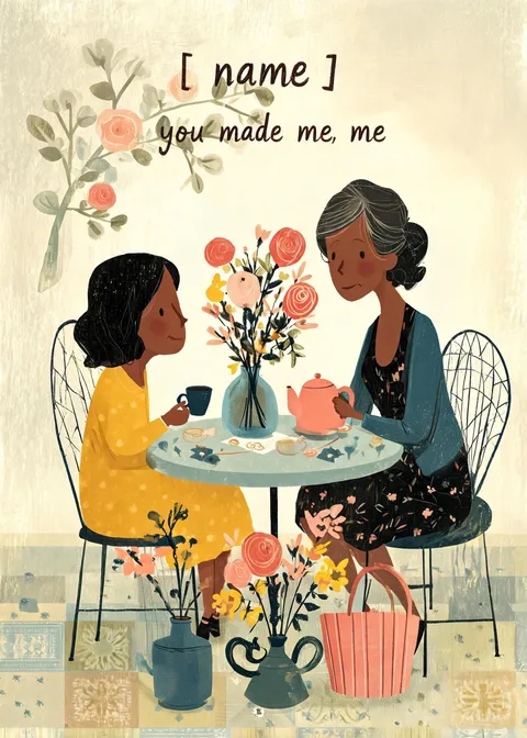 Mother's day card: You made me, me