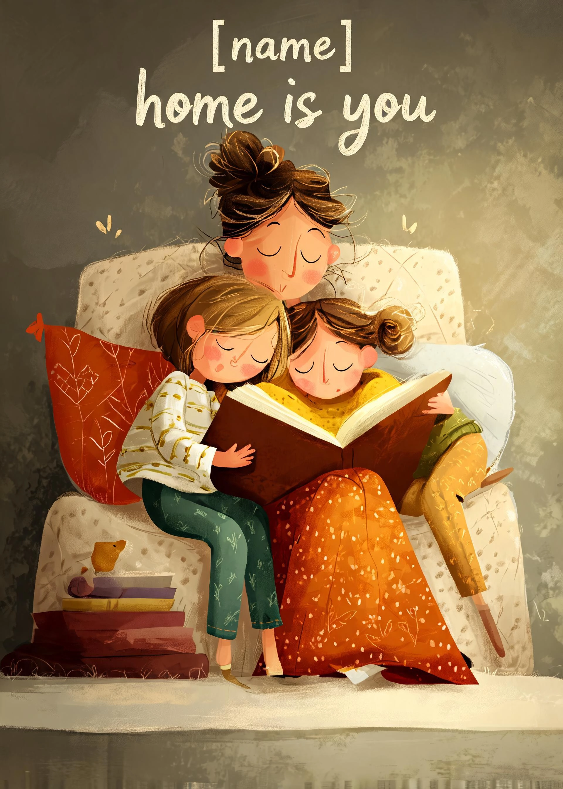 Mother's day card: Home is you 2