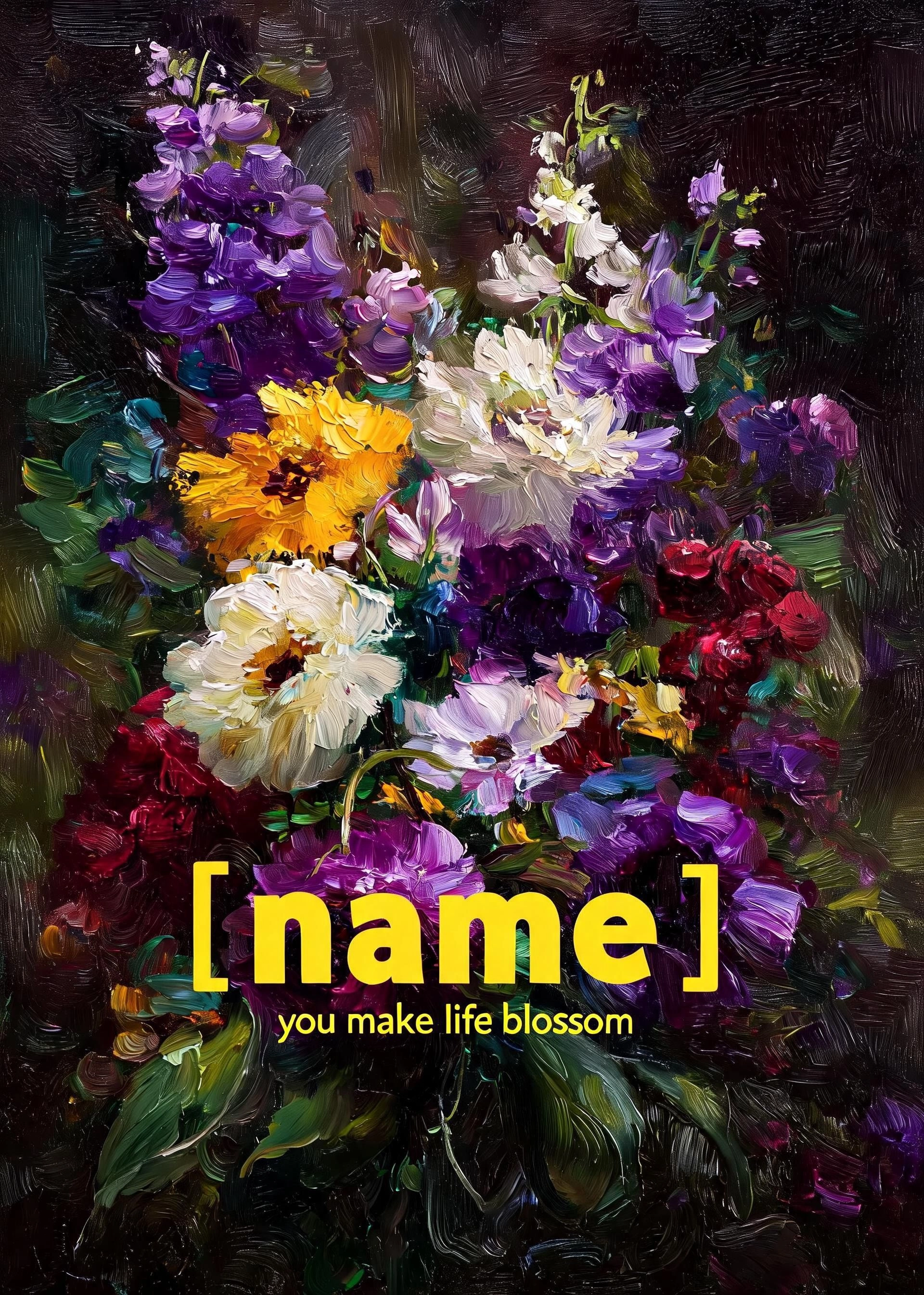 Mother's day card: Blossom