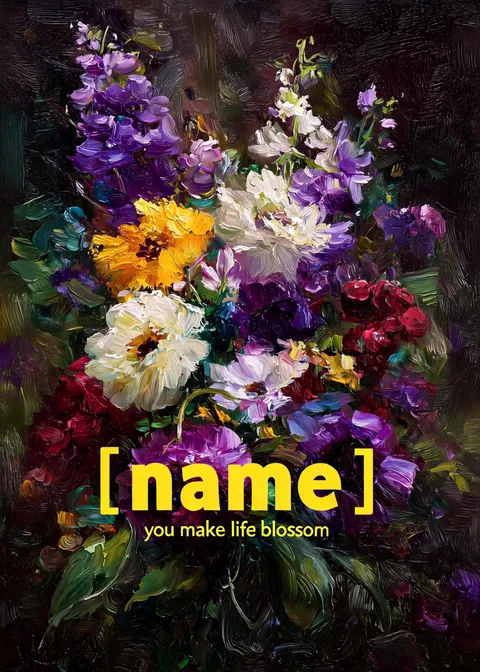 Mother's day card: Blossom