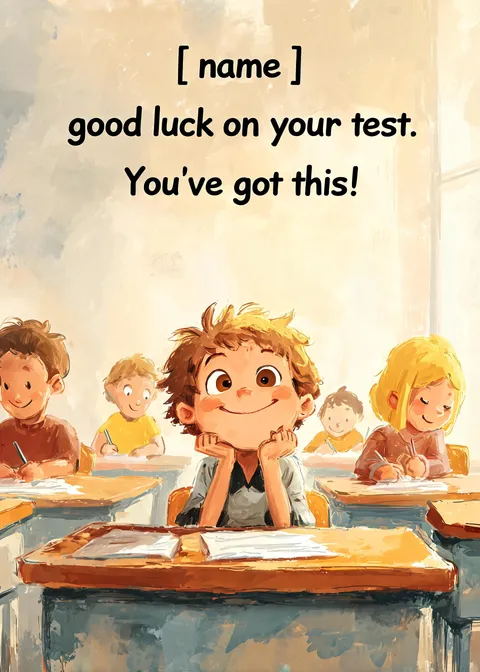 School card: You've got this