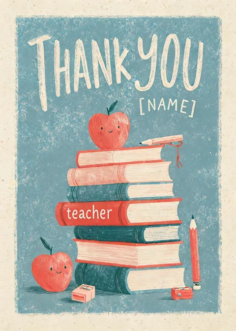 Teacher card: Thank you 4