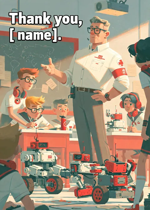 Teacher card: thank you teacher 1
