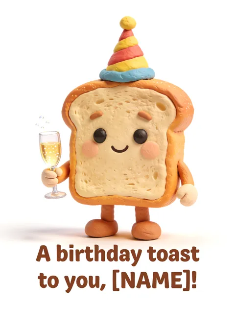 Birthday card: A birthday toast 1