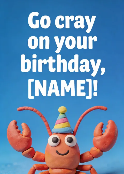 Birthday card: Go cray
