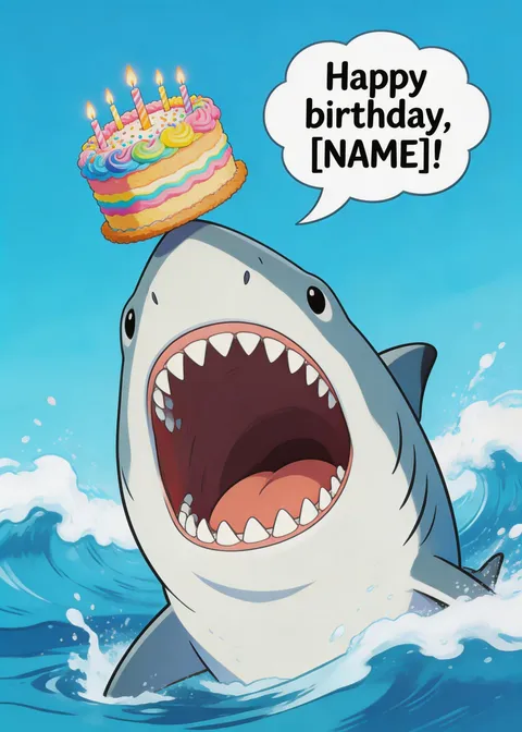 Birthday card: Dangerous Cake