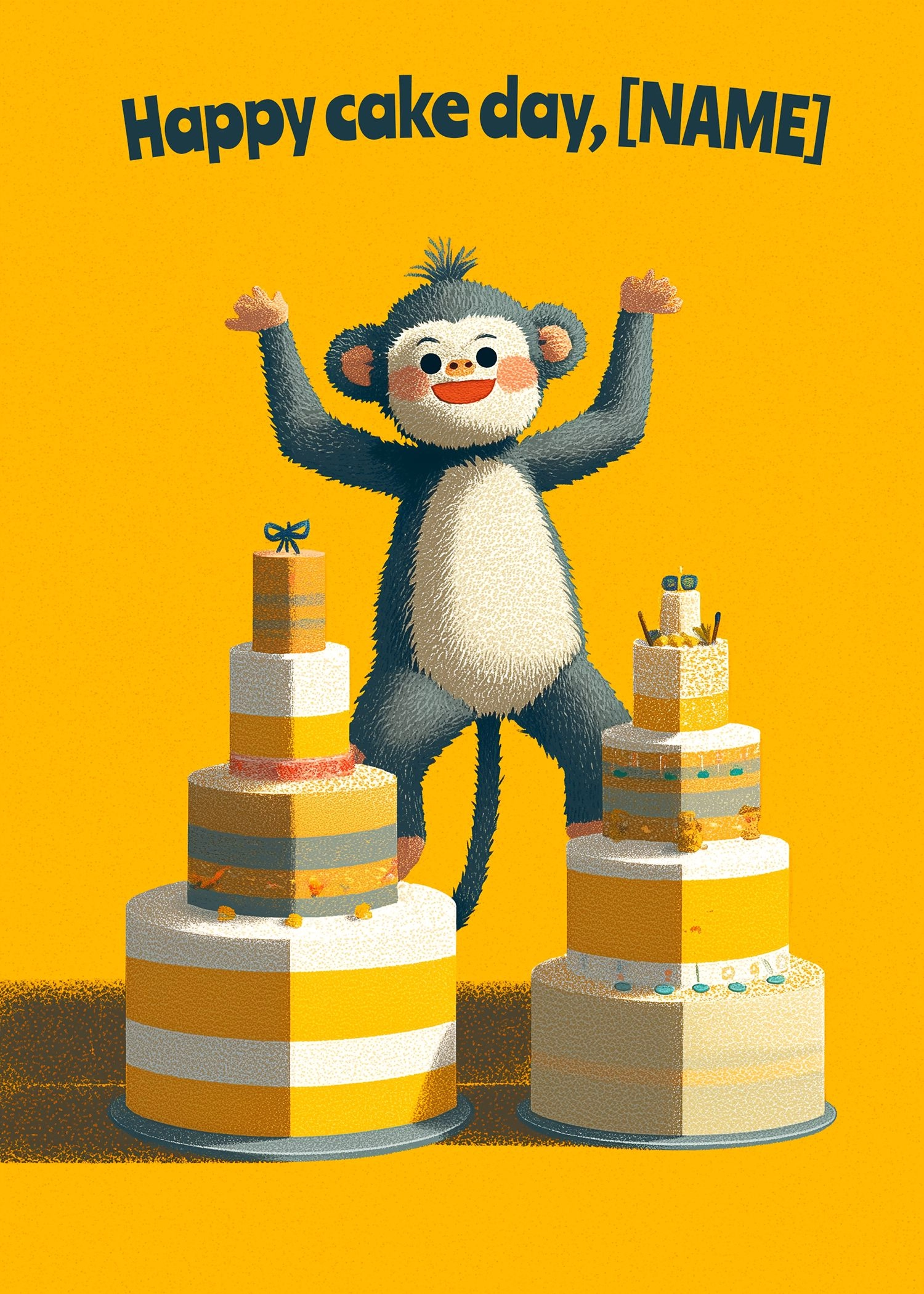 Birthday card: Happy cake day 2