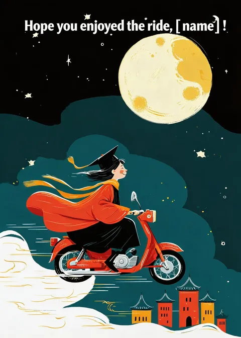 Graduation card: Enjoy the ride 4