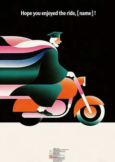 Graduation card: Enjoy the ride