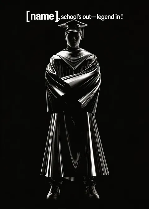 Graduation card: School's out