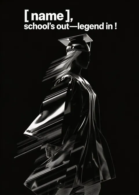 Graduation card: School's out 2