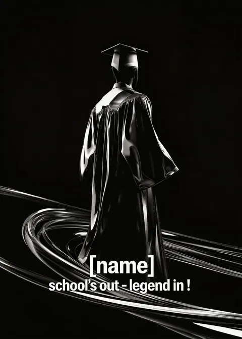 Graduation card: School's out 5